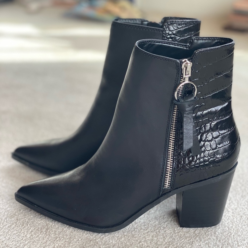 Aldo black booties